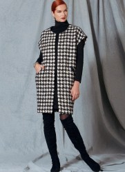 1528 VOGUE BETZINA LOOSE VEST 2 LENGTHS COLLAR OR NOT PATTERN ABC-DEF-GHIJ NEW
